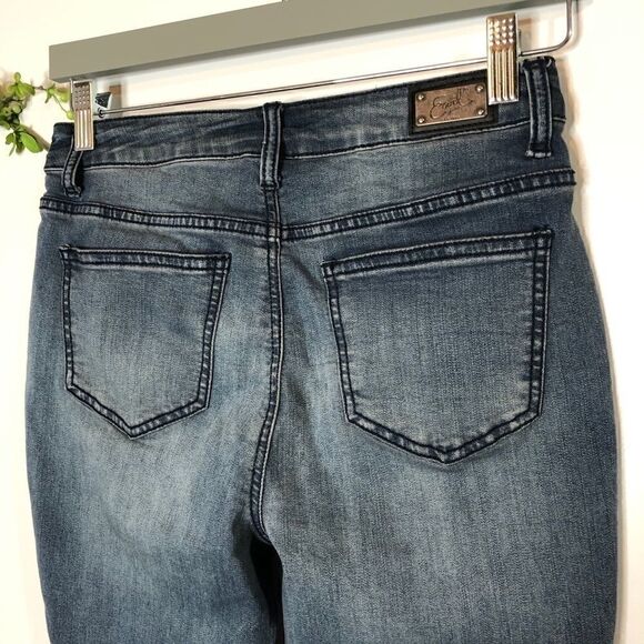 Earl Jeans Embroidered Skinny Ankle Jeans Boho - Picture 12 of 13